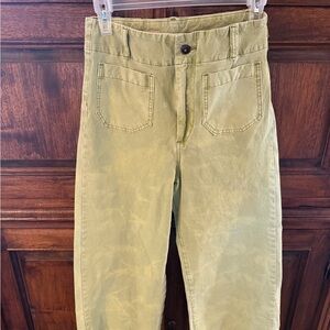 Anthropology Pilcro The Skipper High-Waist Cropped Wide Legged Jeans